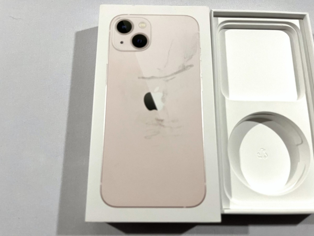 BOX ONLY Apple iPhone 13 Pink 128GB Replacement MLA73LL/A A2482 | eBay