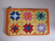 Pochette uncinetto colorata granny handmade - bustina fatta a mano