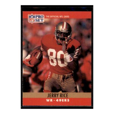 1990 Pro Set FACT Cincinnati #295 Jerry Rice San Francisco 49ers ...