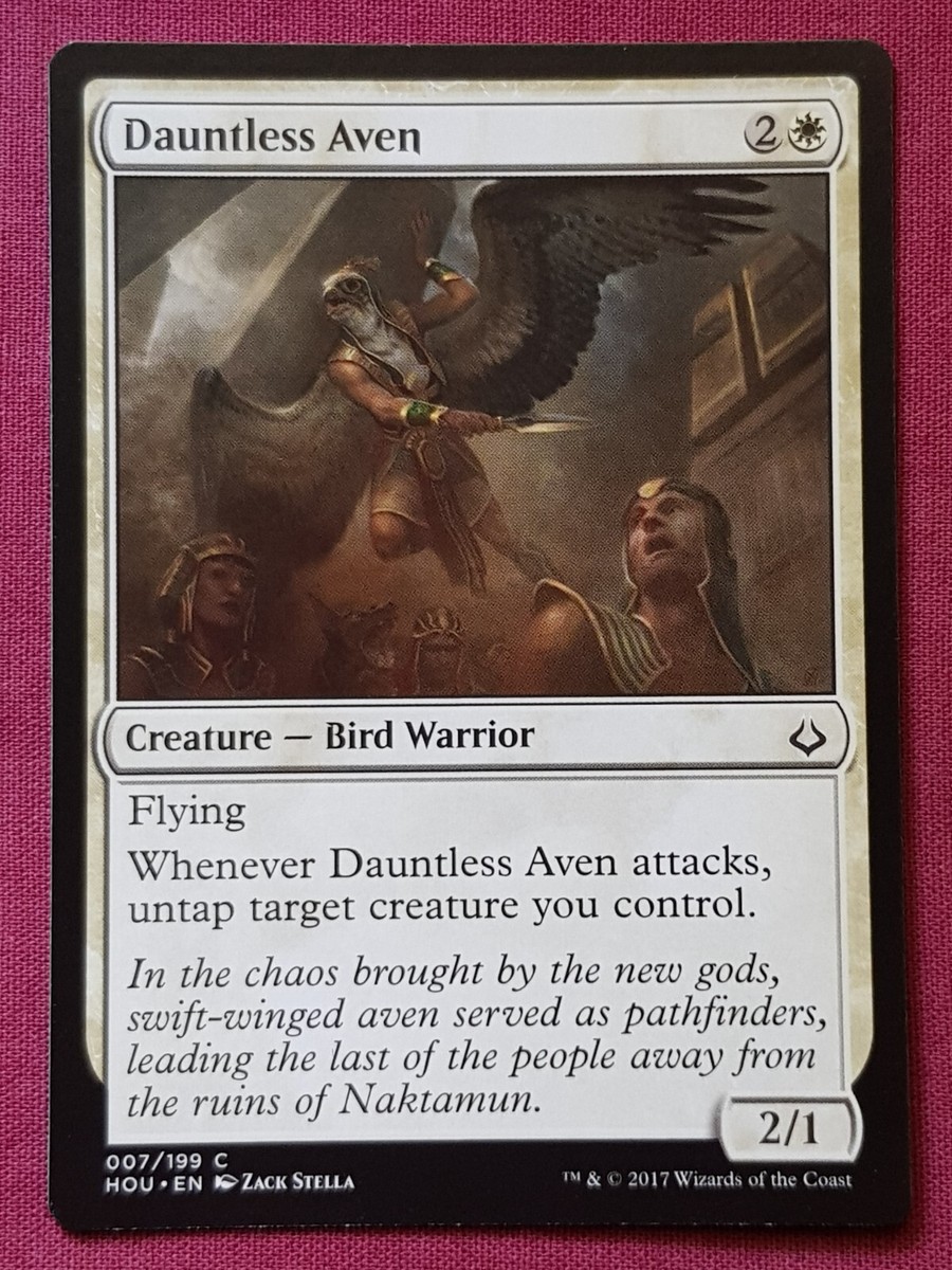 Magic The Gathering HOUR OF DEVASTATION DAUNTLESS AVEN white card MTG | eBay Australia Magic The Gathering HOUR OF DEVASTATION DAUNTLESS AVEN white card MTG | eBay Australia