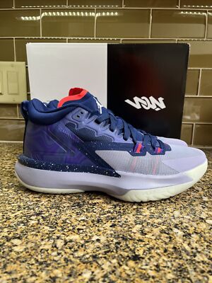 Nike Air Jordan Zion 1 ZNA Glow In The Dark Shoe Size 10.5 Blue