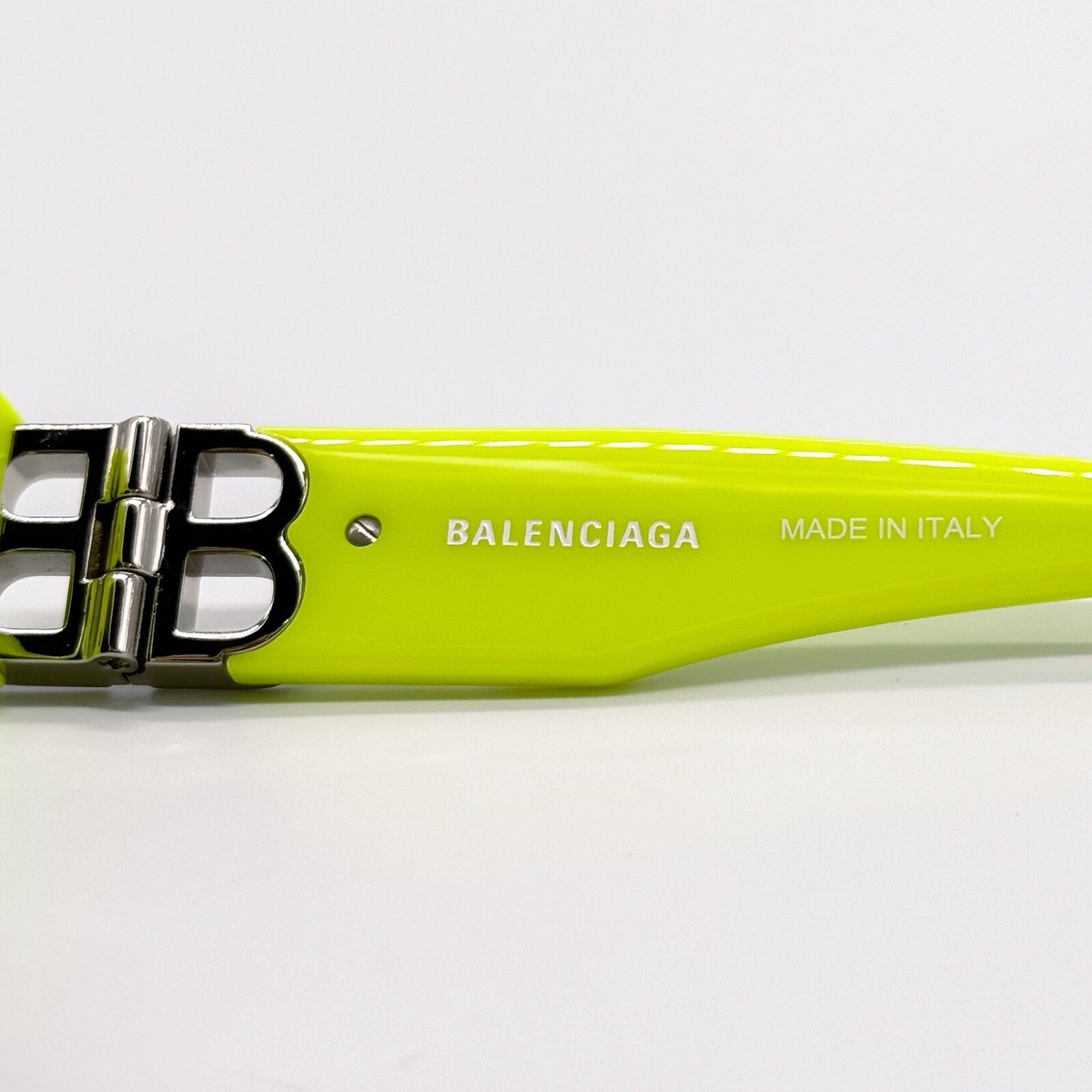 NEW BALENCIAGA BB0095S 007 GEOMETRIC YELLOW GREY WOMEN  display picture 3