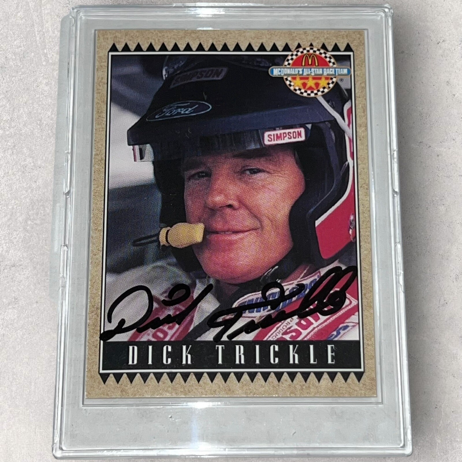 VINTAGE 1992 MAXX MCDONALDS NASCAR signed 36 card SET Earnhardt Allison Kulwicki view 24