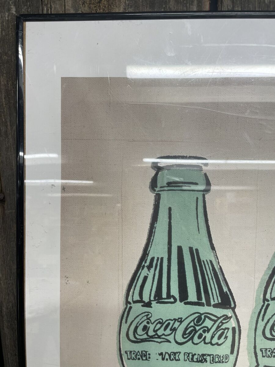RARE 1998 Andy Warhol Foundation Three Coke Bottles Poster RARE 1998 Andy Warhol Foundation Three Coke Bottles Poster