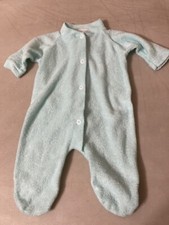 Vintage Baby Sleeper Triplets Brand Size Small Reborn Doll CPK Teal Green