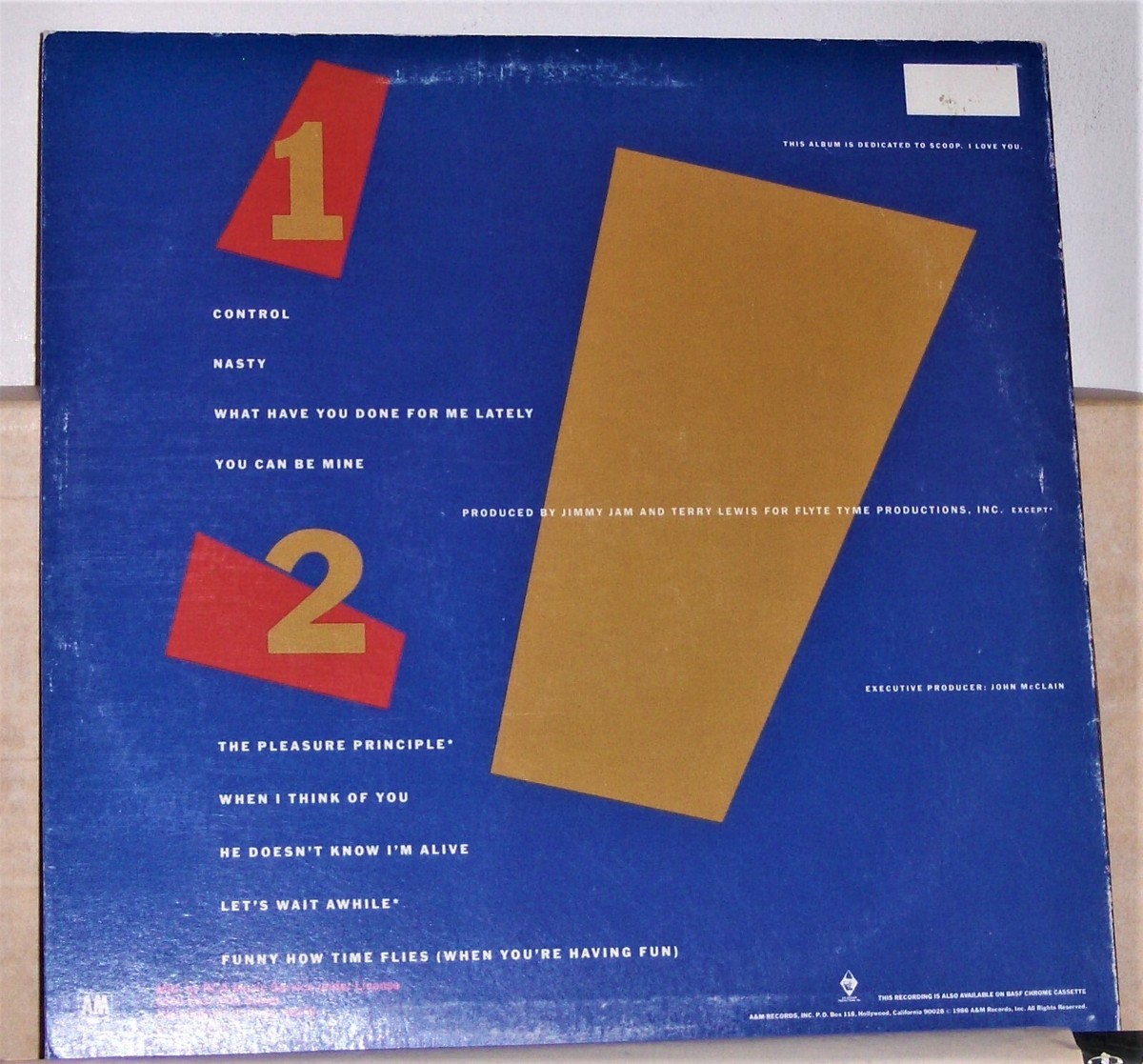 Janet Jackson – Control - LP Record Album - Vinyl Excellent