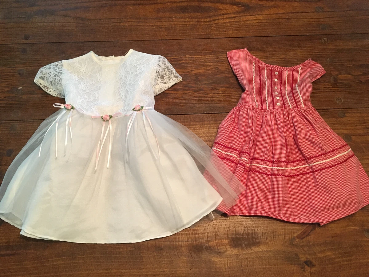 Lot Of 2 Vintage Dresses Rose Cottage Girls Dress eBay