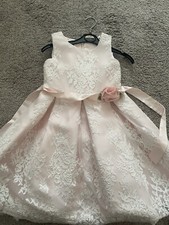 Monsoon Pink And White Laced Dress