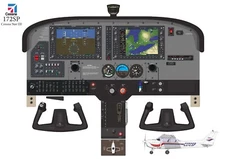 Cessna 172 SP with Nav III Cockpit Poster 24"x36"