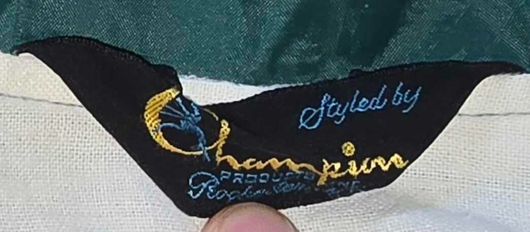 Vtg Vestal Track & Field 1975 STAC Champs Champion Black Tag Wing Foot Jacket image 3