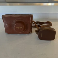 ARGUS C2 'Brick' Vintage Camera With Case And Light Meter