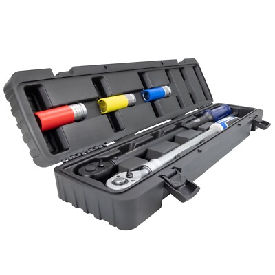 Radwechsel SET Drehmomentschlüssel 40-210Nm 1/2 Zoll Teleskop - Schoneinsätze