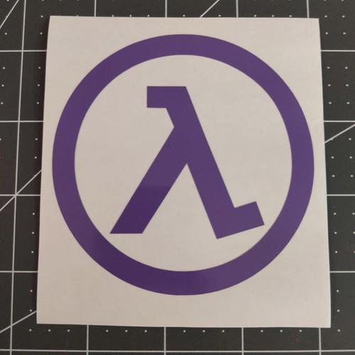 Half Life Vinyl Aufkleber für Auto (schwarzer Tisch, Kombination) Aufkleber für Laptop, Becher - Bild 2 von 5