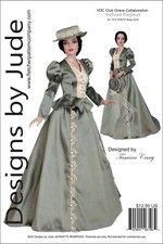 Pearls Lace Walking Suit Doll Clothes Sewing Pattern 16.5" RTB101 Dolls Tonner