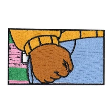 Angry Fist Motif Meme Iron On Embroidered Applique Patch