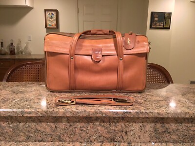 Hartmann 4700 Shoulder Belting Leather Duffel Travel Bag Mens