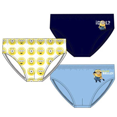 Neu Unterwäsche Jungen Slip Schlüpfer Minions 3 Stück 92-98 104-110 116-122 #62