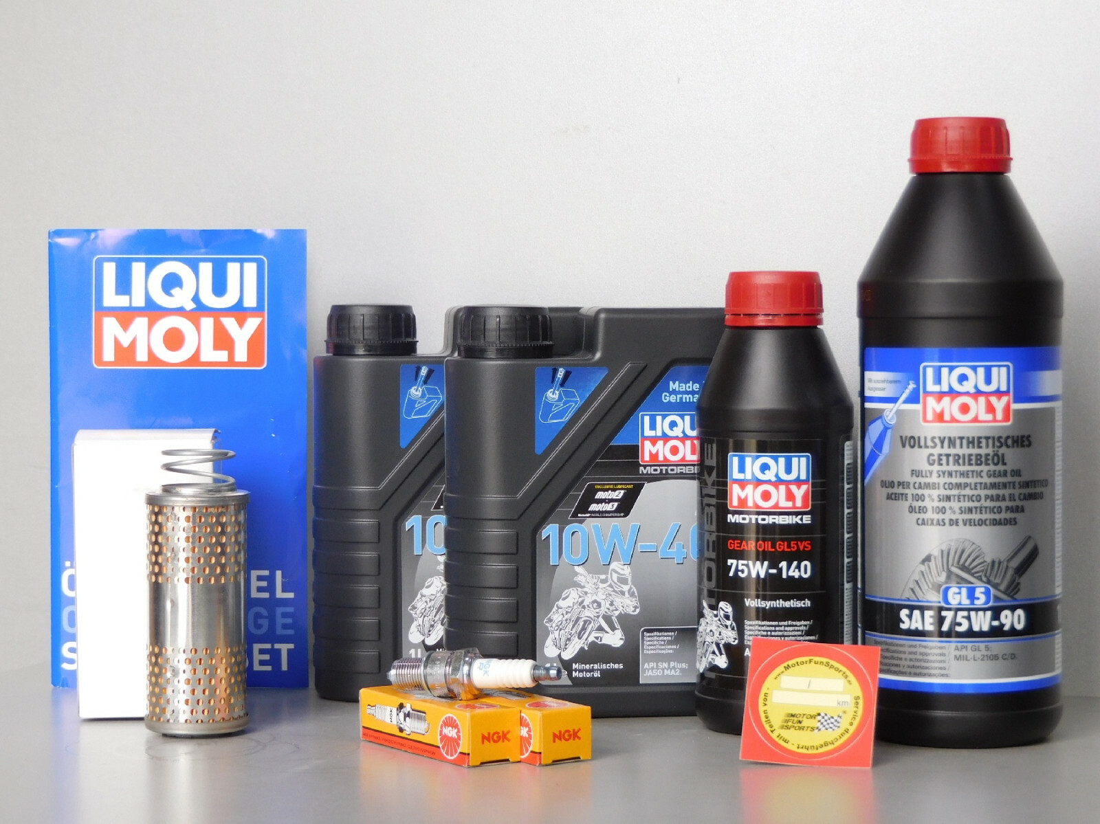 Maintenance Set Moto Guzzi Nevada 750 Inspection Oil Spark Plug Filter