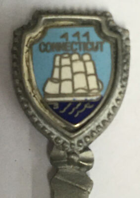 Connecticut Pewter Vintage Souvenir Spoon Collectible