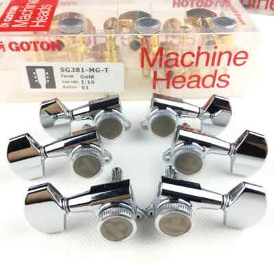Original Gotoh SG381-01-MGT Electric Guitar Locking Machine Heads Tuners Chrome