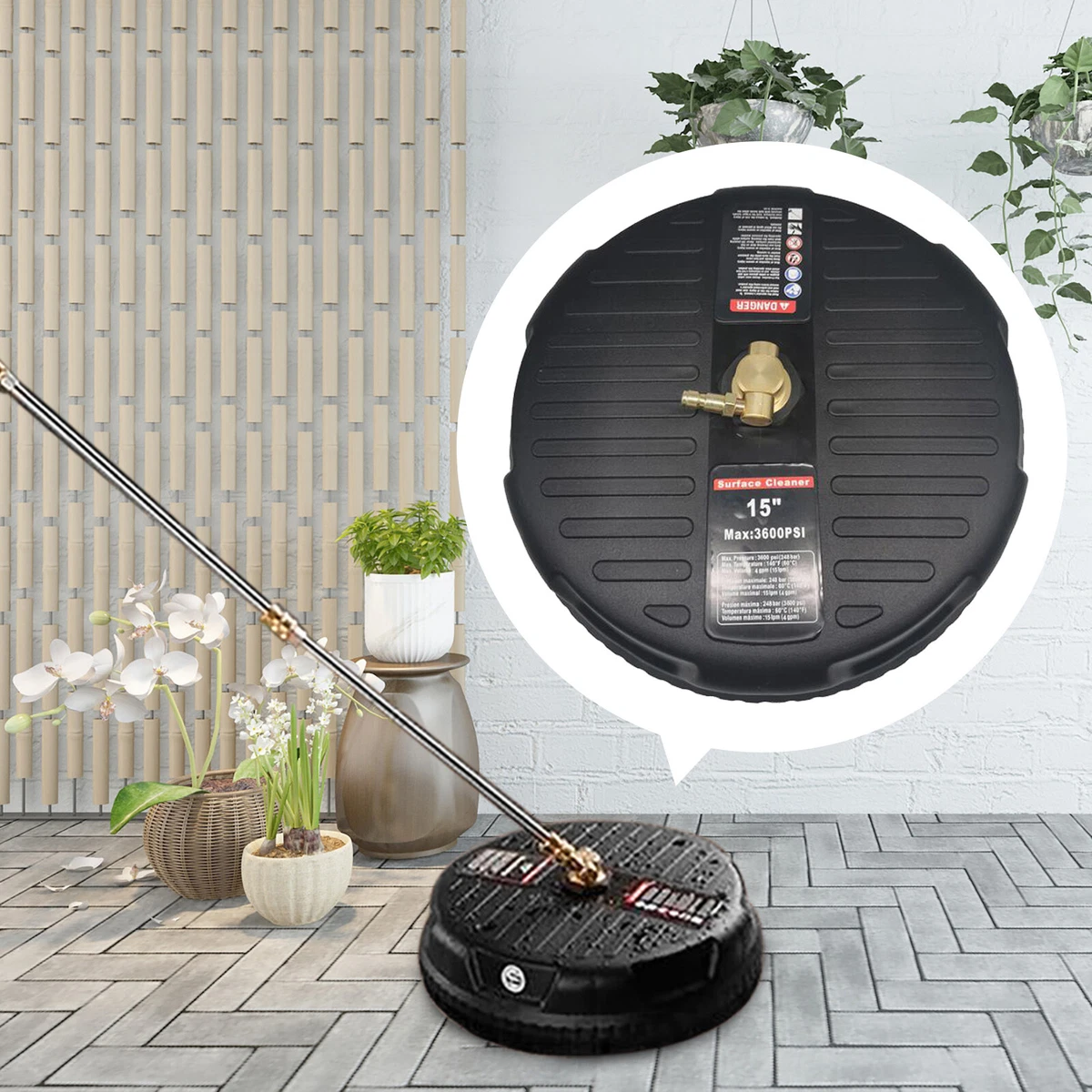 Rotary surface cleaner 2024 for pressure washer