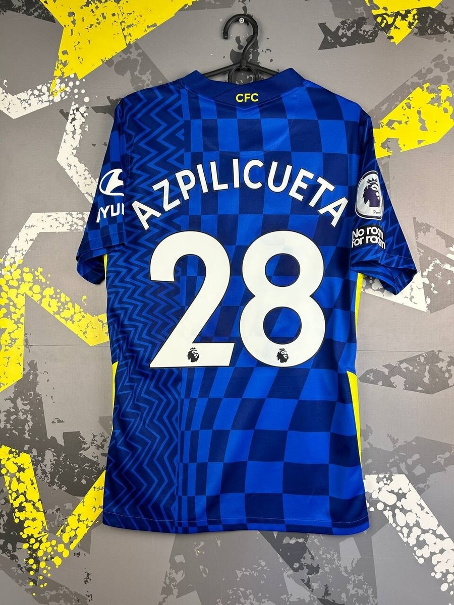 Chelsea FC AZPILICUETA 28 Mシャツ 2021-22 Chelsea Home Shirt Azpilicueta #28