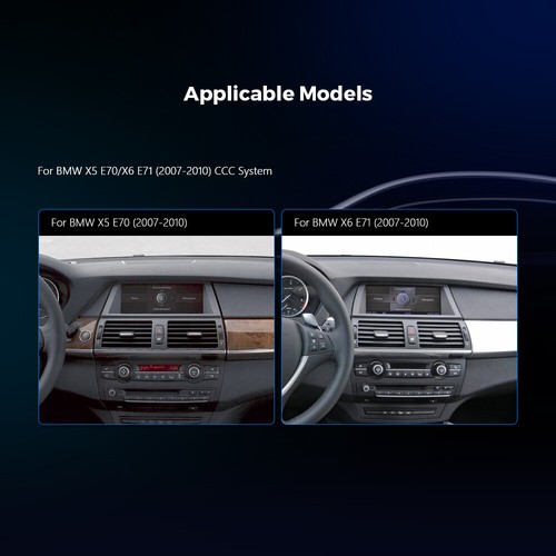10.25" Android 14 Car GPS Radio Stereo Navi BT For BMW X5 X6 E70 E71 CCC 2007-10 - Picture 3 of 12