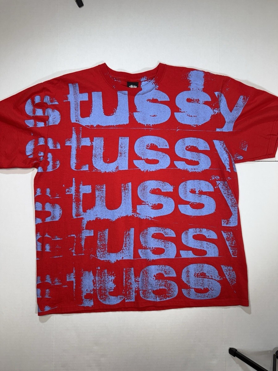 トップス Stussy Wrap-Around Graphic T-Shirt Stussy World Tour New York Los Angeles Tokyo London Paris