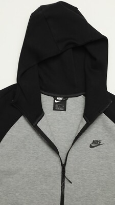Nike Tech Fleece Full Zip Up Hoody Size X-Large XL in Dark Grey