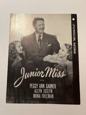 Folleto de la película Peggy Ann Garner "Junior Miss" Allyn Joslyn, Mona Freeman
