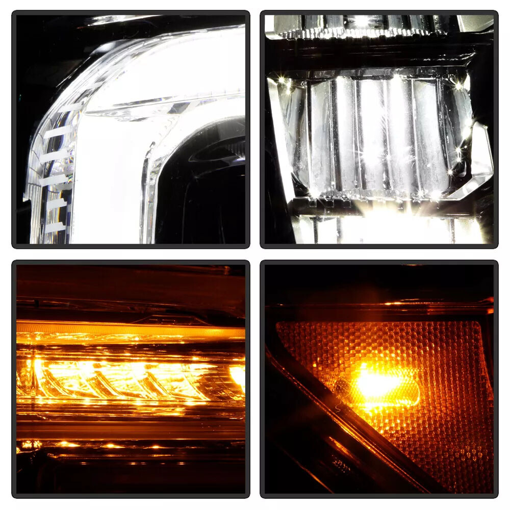 Full LED Headlight Assembly For GMC Sierra 1500 2019-2022 w/LED Signal ...