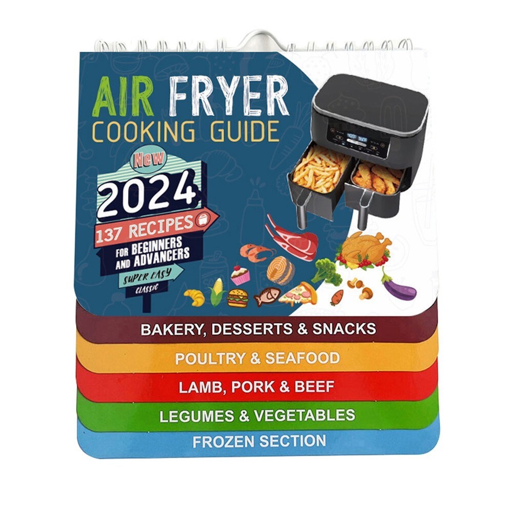 Air Fryer Cookbook Quick Reference Guide Large Size Easy Recipes
