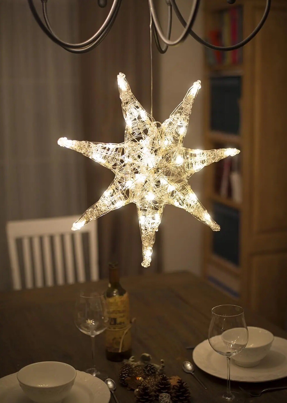 Konstsmide 6110103 Christmas Lights / 7 Pointed Star / Indoor