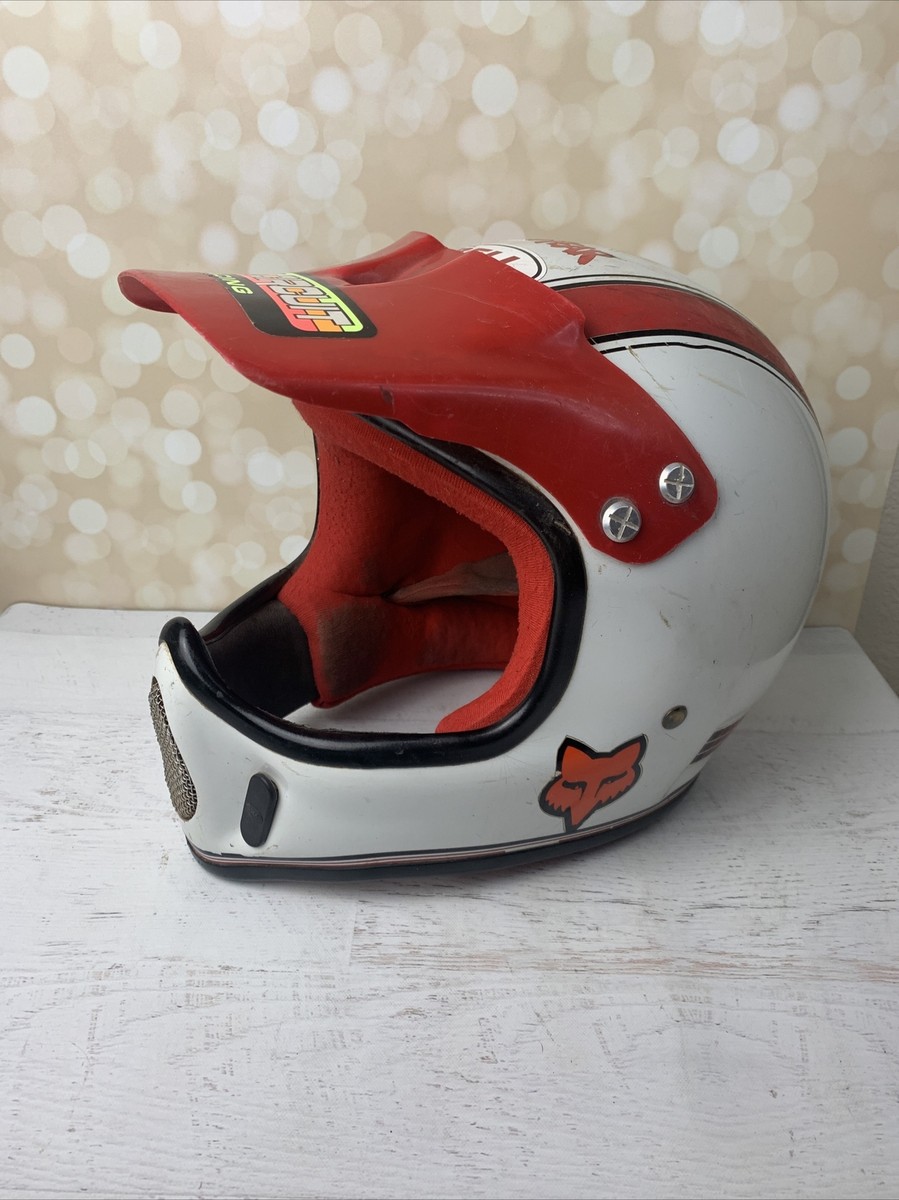 VINTAGE BELL MOTO 4 Fox HELMET MX MOTO CROSS RACING With