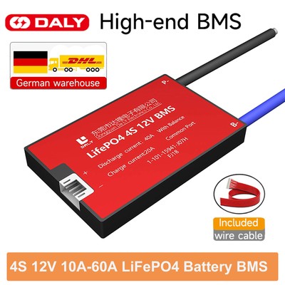 DALY BMS 4S 12V 10A-60A LiFePo4 Battery Protection Board CommonPort with Balance
