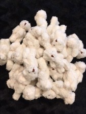MINIATURE TINY SMALL JOINTED 6cm HANDMADE CREAM TEDDY BEARS