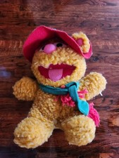 Vintage 1987 Henson Baby Fozzie Bear Plush Stuffed Animal Muppets Soft Toy