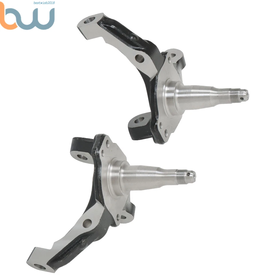 Par de husillos de acero forjado de 1 pieza aptos para Ford Mustang Ii Pinto 1973-1980 Foto 3 de 4