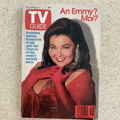 TV Guide August 29 1992 Roseanne Barr Drew Barrymore No Label Ever