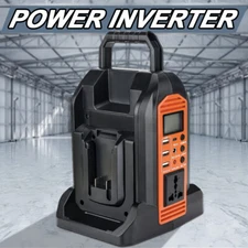 2-Ports 350W Power Supply Inverter for Black + Decker 20V Battery DC~AC 110~220V