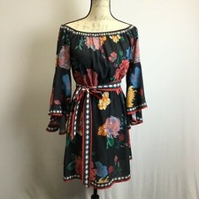 Flying Tomato- Bell Sleeve, Floral Dress