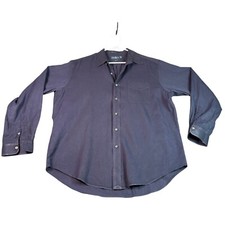 Ralph Lauren Navy Blue Button Down Shirt Classic Fit Long Sleeve Dress Shirt XL