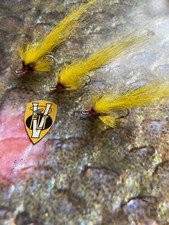 3 V Fly Size 6 Ultimate Hot Sunburst Flamethrower Salar Double Salmon Flies