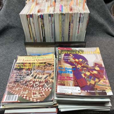 Fons and Porter's Love of Quilting Magazine 1999-2020 multiple year lots.