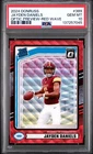 2024 PANINI DONRUSS OPTIC PREVIEW-RED WAVE #389 JAYDEN DANIELS ROOKIE RC PSA 10