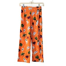 Girl's Hyde Eek Halloween Ghost And Pumpkin Pajama Pants Size Medium 8