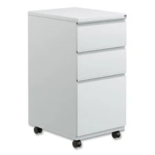 Alera® Three-Drawer Pedestal File With Full-Length Pull, 14 7/8 x 19 1/8, Light