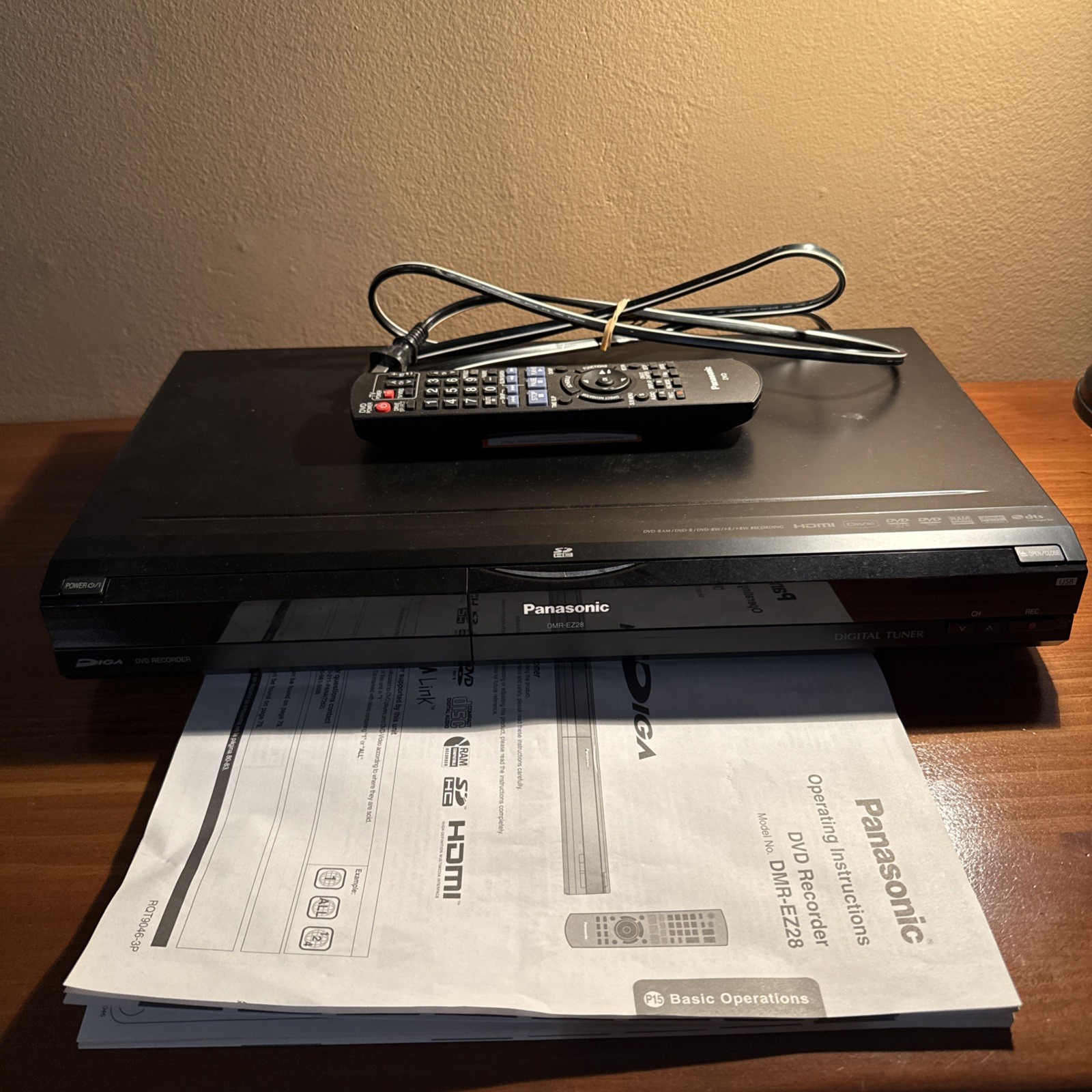 Player 1080p Hdmi Digital Tuner Remote  Included