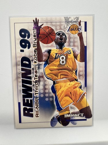 Kobe Bryant #28RN — 1999 SkyBox Impact Rewind '99 basketball card