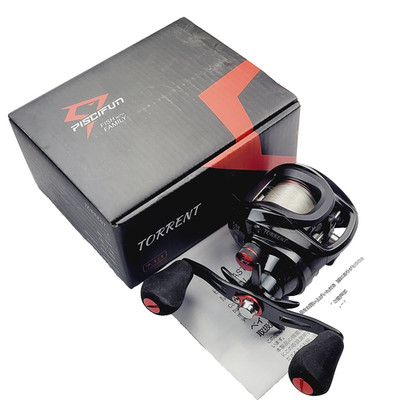 Piscifun Torrent Baitcasting Reel Low Profile Black Red 6BB 7.1:1 R/H in Box